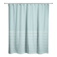 thumbnail image 2 of Creative Products Teal Sketch Stripes  71x74 Shower Curtain, 2 of 2