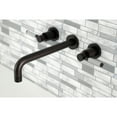 thumbnail image 4 of Kingston Brass KS8025DKL Kaiser Two-Handle Wall Mount Roman Tub Faucet, Oil Rubbed Bronze, 4 of 7