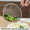 thumbnail image 6 of NOGIS Stainless Steel Deep Fry Basket Fried Basket, Round Fryer Basket, Deep Wire Strainer for Frying, Oil Drainer Strainer Tool with Handle, Ideal for Chips, Fries, Shrimps（23x23cm）, 6 of 7