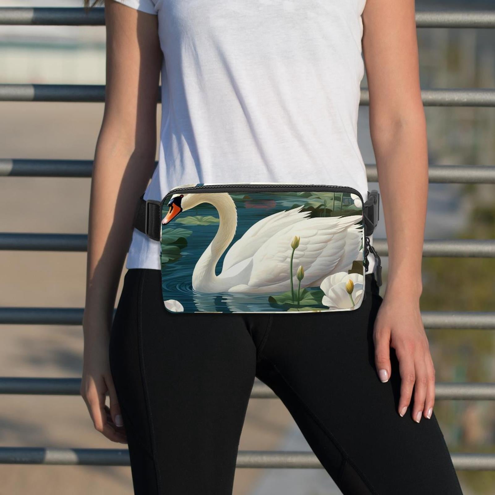 Swans Lightweight Adjustable Sling Bag Waist Pack with Extension Strap Unisex - Ideal for Travel and Outdoor Activities