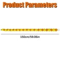 thumbnail image 3 of Artificial Marigold Garlands, 59.06 inch Faux Floral Strings, Orange Yellow Flower Hangings, Festival Backdrop Ornaments, Holiday Wall Door Swags, Synthetic Bloom Decorations for Halloween Diwali, 3 of 5