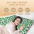 thumbnail image 4 of Gaeub Leopard print St. Patrick's Day Printed Long Body Pillowcase Envelope Closure 1 Pack Wrinkle for Night Sweats - 20x54 in, 4 of 8