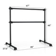 thumbnail image 4 of Goplus 4FT Portable Double Freestanding Ballet Barre Dancing Stretching Black, 4 of 10