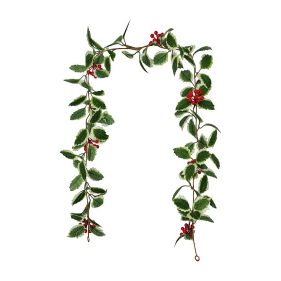 9 Ft Christmas Garland - Artificial Wreath with Berries, Front Door Hanging Decor, for Mantel Door Wall, Christmas Decorations