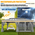 thumbnail image 5 of COBIZI Outdoor Gazebo 12x20 Patio Gazebo with Netting and Curtains Waterproof Gazebo with Double Roof Large Backyard Gazebo with Metal Steel Frame for Backyard, Lawn, Party, Garden, Gray, 5 of 11