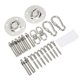 thumbnail image 3 of Kit De Perchas Para Columpio, Anillo De Rotación, Acero Inoxidable 304, Placa Fija Silenciosa, Kit Para Colgar Hamaca, Flexible Para Gimnasia ANGGREK Hammock Hanging Kit, 3 of 8