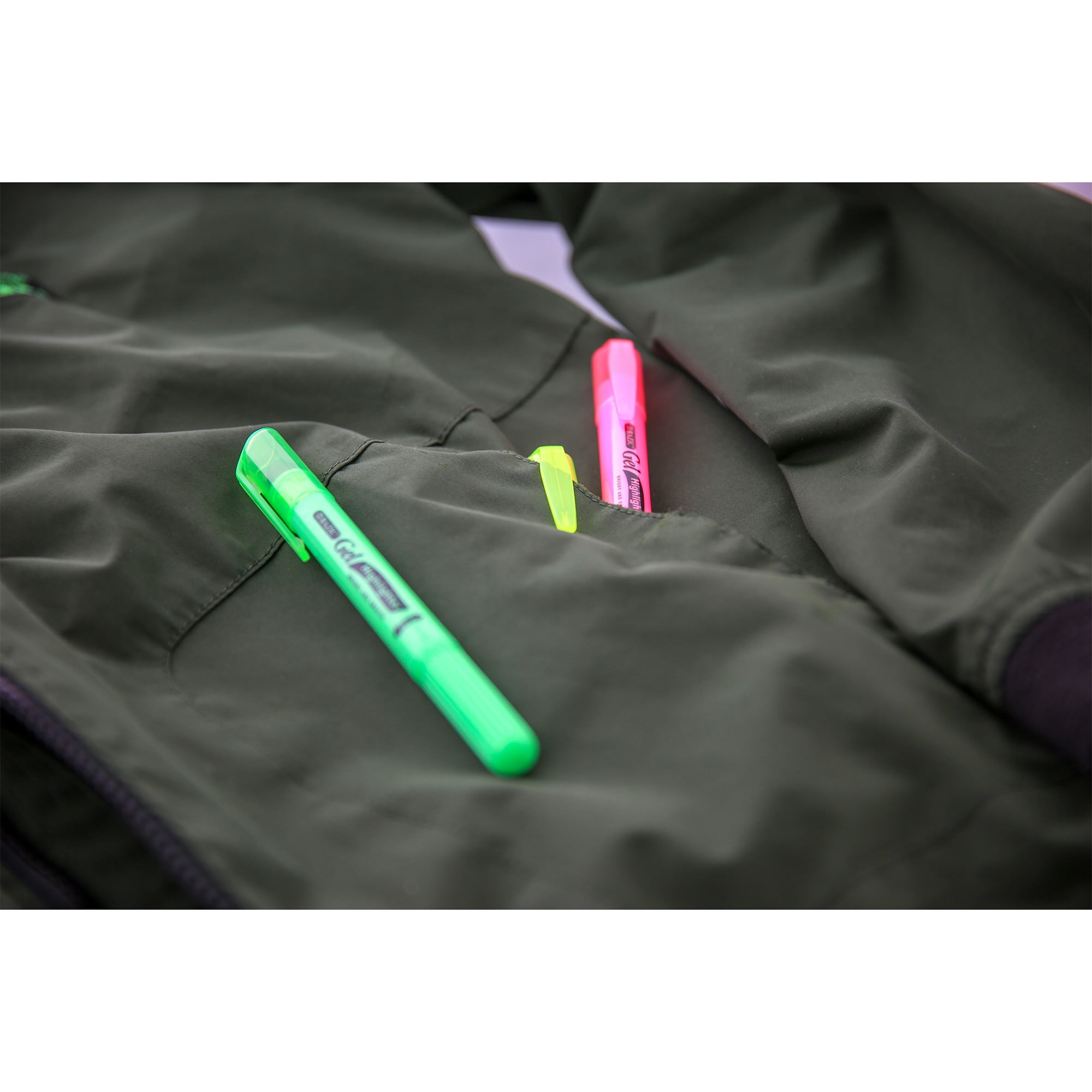 BAZIC Highlighter Gel Pen Neon Bible Highlighters Assorted Color (5/Pack), 12-Packs