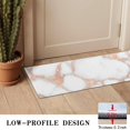 thumbnail image 3 of White Rose Gold Marble Door Rugs,Washable Non Slip Door Mats Indoor,Decorative Door Mats,Entry Mat Indoor for Entrance,Bedroom,Kitchen,Bathroom,16"x47", 3 of 6