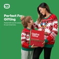 thumbnail image 6 of Joyfy Kids Light Up Ugly Christmas Sweater, Red and White Long Sleeve Knit Pullover with LED Reindeer for Boys and Girls Christmas Holiday Party Outfit, 6 of 8