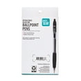 Pen+Gear Retractable Ballpoint Pens, 1.0 mm, Medium Point, Black, 8