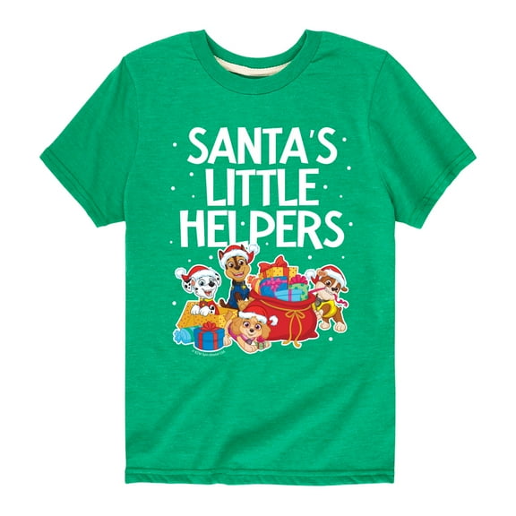 Paw Patrol - Santas Little Helpers - Toddler And Youth Short Sleeve Graphic T-Shirt