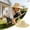 Beige2, variant on Straw Sun Hat for Men and Women, Wide Brim Breathable Hat with Adjustable Chin Strap, Lightweight Summer Hat for Gardening and Outdoor Work, 13.78 Inch