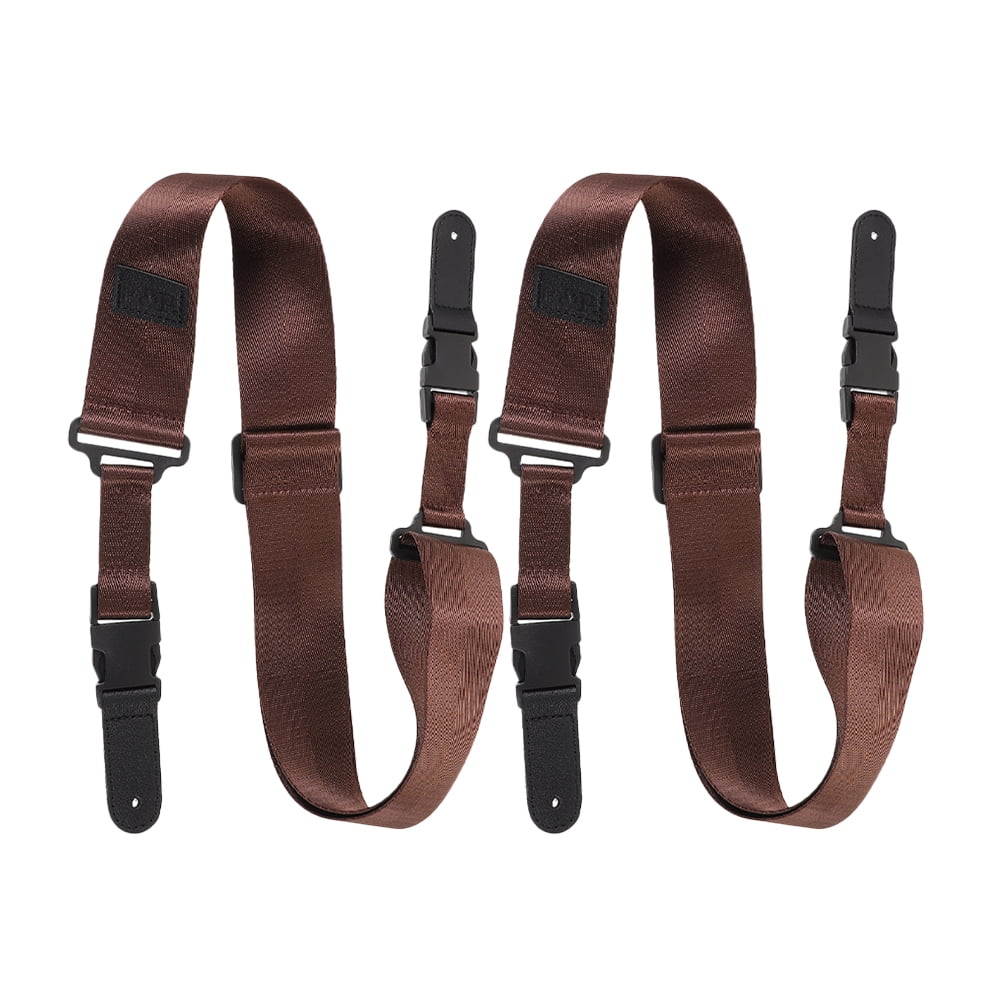 RENACLIPY 2-Pack Coffee Themed Guitar Straps with Printed Design, Material for Comfortable Music Playing