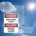 thumbnail image 6 of Keep Hands Clear Bilingual OSHA Danger Aluminum Sign 18 Inch x 12 Inch - 10 Pack, 6 of 8