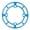 Cyan 32T 34T 36T, variant on Aluminum Alloy Mountain Bike Chainring Guard Crankset Protector