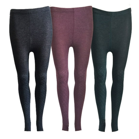 Lian LifeStyle Ultra Comfy Spandex Leggings for Women 3 Pair's Teen & Juniors leggings Workout Tights, Yoga Pants, Running Leggings, Color DarkGrey,Wine,Green