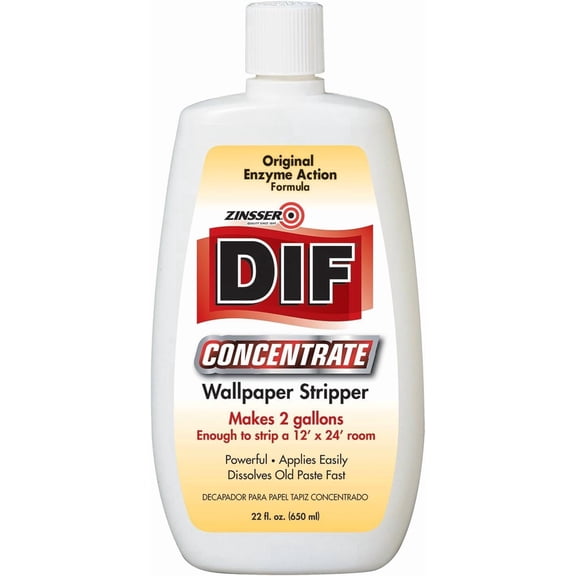 Zinsser, DIF Liquid Concentrate Wallpaper Stripper, 22oz Bottle- 02422