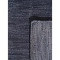 thumbnail image 6 of Rugsotic Carpets Hand Knotted Wool Area Rug 2'6''x6' Charcoal Contemporary Runner Indoor Rug for Living Room, Bedroom Antimicrobial L00530, 6 of 6