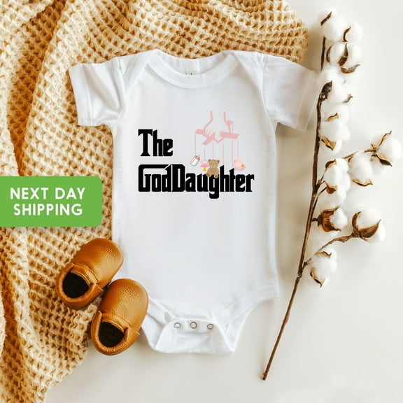 The Goddaughter Onesie, Godbaby Bodysuit, Funny Baby Gift For Godson, Goddaughter, Godparent Shower Gift, Funny Godmother Bodysuit Cool Baby Clothing, Cute Baby Onesie, BABY BODYSUIT LAT 4424