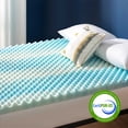 thumbnail image 5 of Best Price Mattress 3-inch Egg Crate Swirl Gel AeroBreeze Cooling Air Flow Memory Foam Topper, Queen, 5 of 10