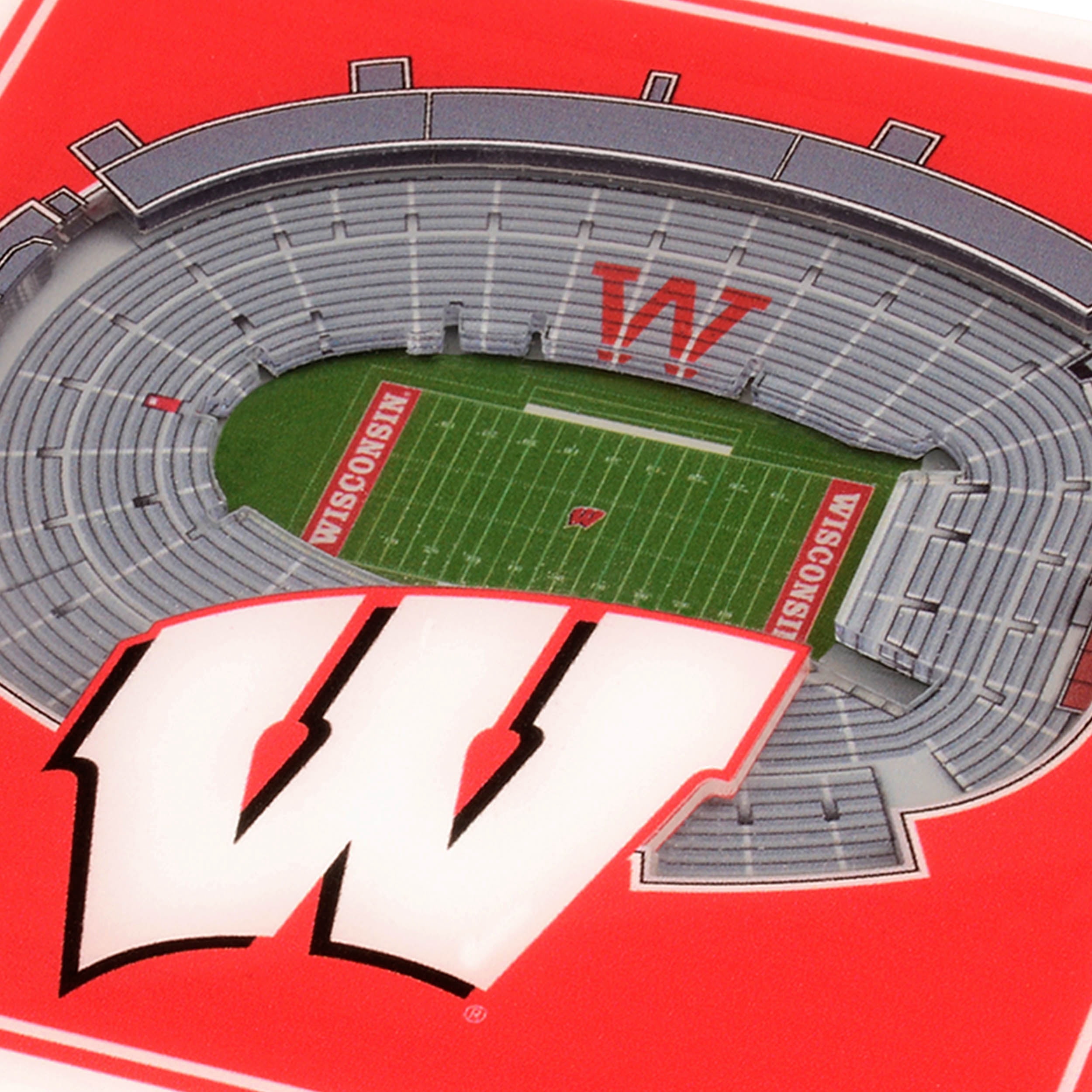 YouTheFan NCAA Wisconsin Badgers Stadiumview Cribbage