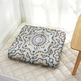 thumbnail image 2 of Boho Square Floor Pillow for Adults 22in, Dutch Velvet Meditation Cushion for Sitting, 2 of 7