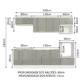 thumbnail image 3 of Cocina Integral Completa Modular Madesa Lux 260cm BG 07, 3 of 5