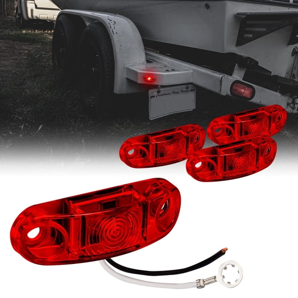 Kit de Luces Marcadoras para Remolque TRUE MODS 4 piezas 2,5" LED Rojo