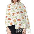 thumbnail image 5 of Shawl Wraps for Women - Painted Cute Cartoon Cat Oversized Fall Winter Fashion Blanket Scarf for Women, 5 of 6