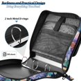 thumbnail image 4 of FORMRS Zipper Binder with Shoulder Strap 2-inch Ring 500 Sheet Capacity File Bag, Puprle Ethereal Floral Harmony, 4 of 5