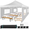thumbnail image 6 of COBIZI 13x26 Heavy Duty Commercial Canopy Tent,Easy Pop Up Party Tent Gazebo,Outdoor Portable Party Canopy,Extra-large Size Space For Outside Wedding Gathering Activities,Waterproof&UPF 50+,White, 6 of 11