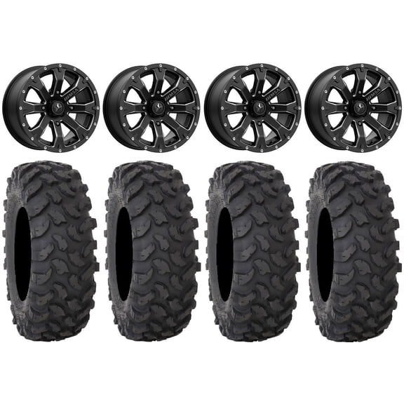 MSA Bounty 15" Wheels Black 37" XTR370 Tires Polaris RZR XP 1000 / PRO XP / Ranger XP 900/1000