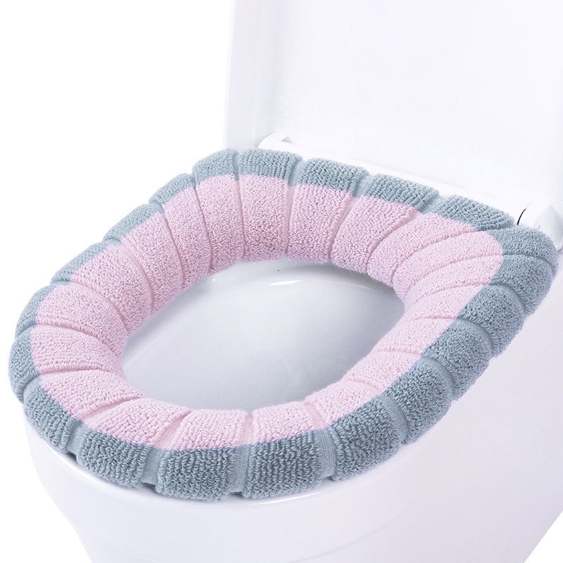Details about   Bathroom Toilet Seat Closestool Washable Soft Warmer Mat Cover Pad Cushion Cover 