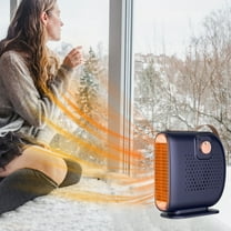 Taicans Space Heaters for Home - 500W Vertical/Horizontal Use Heater,47.2in Small Size & Powerful Fan,Overheat Protection for office/Home,Quiet & Adjustable Thermostat
