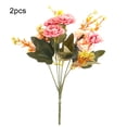 thumbnail image 1 of Worallymy 2 uds. 7 cabezas artificiales peonía pequeña simulación de tela decoración de flores hogar sala de estar adorno Floral Worallymy JD735804427, 1 of 7
