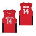 thumbnail image 3 of Camisetas de baloncesto WILDCATS 14 BOLTON JERSEY Costura Bordado Ropa deportiva al aire libre barata de alta calidad Película Blanco Rojo 2024 nuevo, 3 of 5
