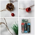 thumbnail image 6 of 6.5ft Christmas Pine Cone String Garland with LED Lights Red Berry Jingle Bell Xmas Tree Party Wedding New Year Holiday Decoration, 6 of 6