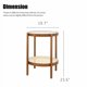 thumbnail image 2 of Traje de mesa de café de Sala de estar de estilo granja moderno, elegante y elegante Mesa de madera anidada redonda, traje de mesa lateral de Sala de estar / dormitorio - 1 Mesa lateral, 2 of 5