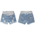thumbnail image 5 of Pantalones cortos para embarazadas, ropa exterior de verano, pantalones cortos de mezclilla de cintura baja, pantalones sueltos de verano y primavera para embarazadas, 5 of 5