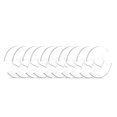 thumbnail image 1 of 10 Piezas Botones de Pompones Extraíbles Yashi Soporte para Pompones Color Transparente, 1 of 5