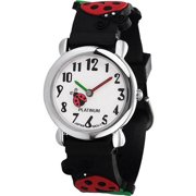 Geneva Platinum Girls' Silicone Ladybug