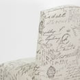 thumbnail image 5 of Chaise de Salle à Manger en Tissu Beige (Lot de 2) Denker Top French Script, 5 of 5