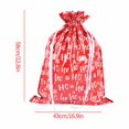 thumbnail image 4 of UYUH Cute Christmas Drawstring Gift Bags Santa, Snowflake & Tree Print Foil Bags Festive Holiday Party Favors, Stocking Stuffers (1pc), 4 of 9