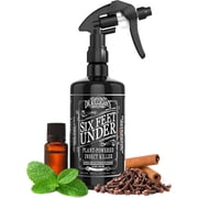 Six Feet Under Plant Powered Insect Killer Spray | Indoor Natural Pest Control | Fleas, Pantry & Clothing Moths, Ants, & Cockroaches | Family Friendly, Pet Safe (24 oz)