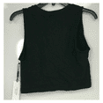 thumbnail image 2 of Calvin Klein Women's White Monogram Logo Crewneck Tank Top, Black, L, 2 of 2