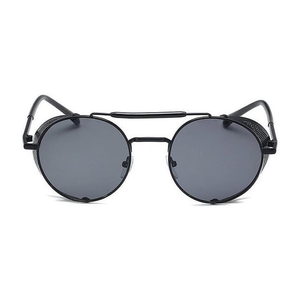 Gafas de sol de moda Gafas de sol de metal abatibles personalizadas Gafas de sol retro con marco redondo Universal para mujeres y hombres
