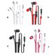 thumbnail image 5 of Matsuzay Auriculares intrauditivos de 3,5 mm, auriculares estéreo para computadora y teléfono móvil con micrófono de reducción de ruido Cables de audio/vídeo negro, 5 of 6