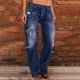 thumbnail image 1 of ICHUANYI Clearance Women's Casual Loose Wide Leg Cozy Pants Yoga Sweatpants Comfy High Waisted Sports Athletic Lounge Pants With Pockets(Dark Blue, L) ICHUANYI WER2023081009773, 1 of 8