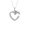 925 Sterling Silver, variant on FINE JEWELRY 925 Sterling Silver Round-shape Lab Grown Diamond Heart Pendant Necklace (1/8 cttw, D-F Color, VS1 Clarity) 18"