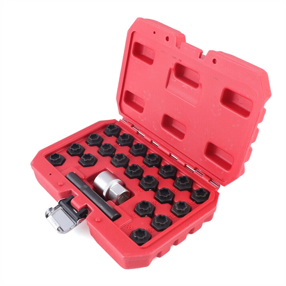 22pc Locking Wheel Bolt Nut Removal Set Master Key For BMW Series Wheel